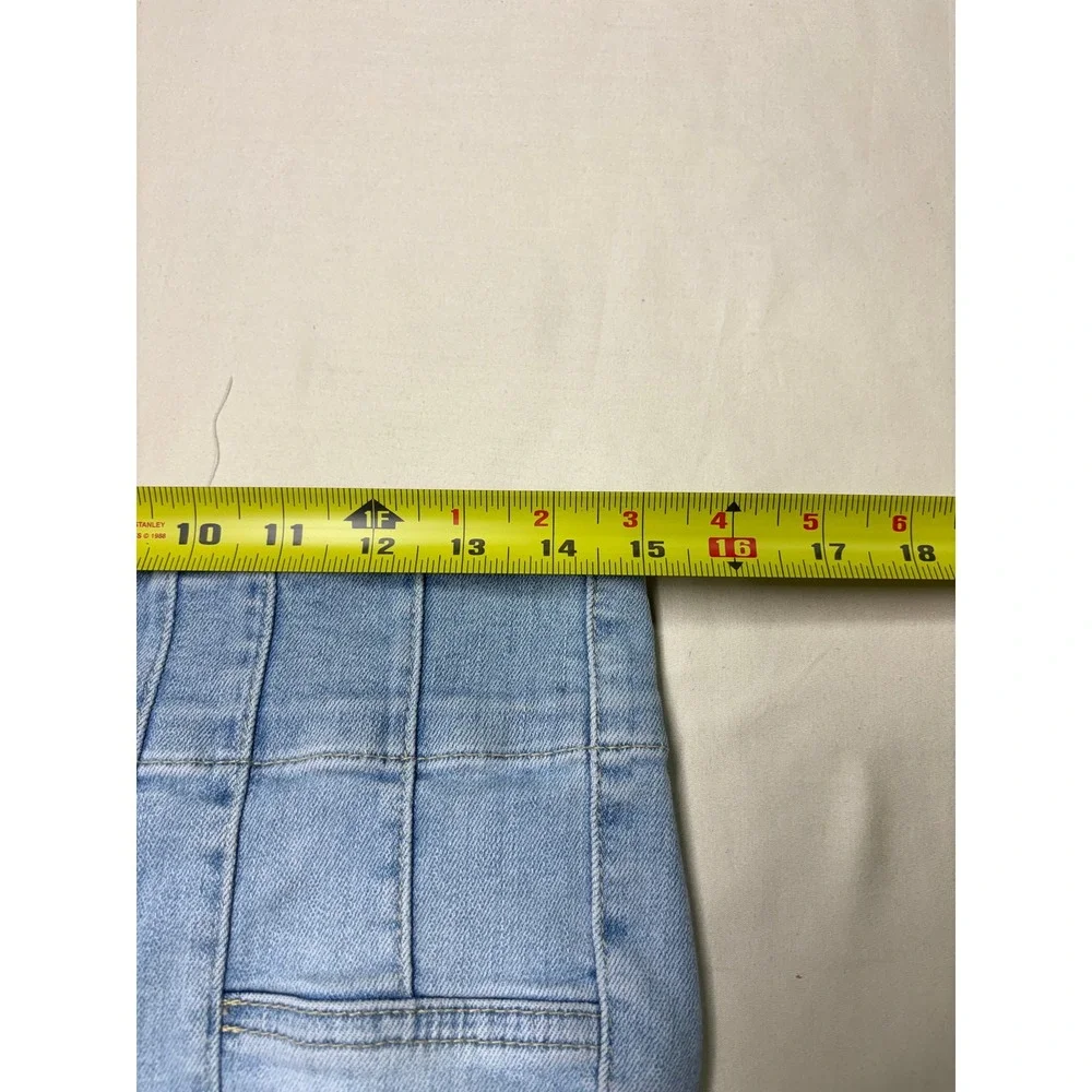 Free People We The Free Jayde Flare Jeans Womens 30X32 Light Blue Sea-Washed